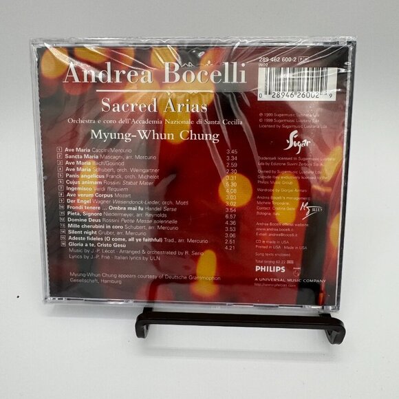 Andrea Bocelli – Sacred Arias CD – New Sealed - Picture 2 of 4